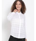 printed White Cotton   Shirt