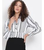 printed White Viscose   Top