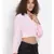 plain Pink Viscose   Top