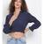 printed blue Viscose   Top