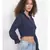 printed blue Viscose   Top