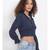 printed blue Viscose   Top