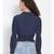 printed blue Viscose   Top