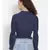 printed blue Viscose   Top