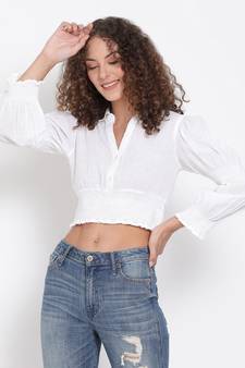 plain White Viscose   Top