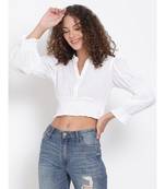 plain White Viscose   Top