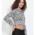 printed White Viscose   Top