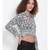 printed White Viscose   Top