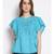 embroidered Blue Cotton   Top