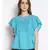 embroidered Blue Cotton   Top