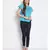 embroidered Blue Cotton   Top