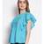 embroidered Blue Cotton   Top