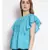 embroidered Blue Cotton   Top