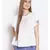 embroidered White Cotton   Top