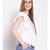 embroidered White Cotton   Top