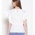 embroidered White Cotton   Top