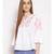 embroidered White Cotton   Top