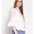 embroidered White Cotton   Top