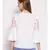 embroidered White Cotton   Top