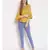 embroidered Yellow Cotton   Top