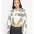printed Cream Polyester   Shirt