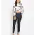 printed Cream Polyester   Shirt
