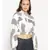 printed Cream Polyester   Shirt