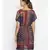 printed blue Polyester   Dress