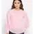 plain Pink Polyester   Top