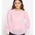 plain Pink Polyester   Top