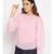 plain Pink Polyester   Top