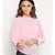 plain Pink Polyester   Top