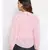 plain Pink Polyester   Top