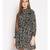 printed Black Polyester   Dress