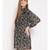 printed Black Polyester   Dress