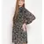 printed Black Polyester   Dress