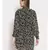 printed Black Polyester   Dress