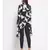 printed Black Polyester   Shrug