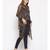 printed Black Polyester   Shrug