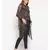 printed Black Polyester   Shrug