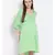 plain Green Viscose   Dress