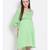 plain Green Viscose   Dress