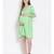 plain Green Viscose   Dress