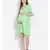 plain Green Viscose   Dress