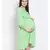 plain Green Viscose   Dress