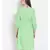 plain Green Viscose   Dress