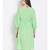 plain Green Viscose   Dress