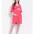 plain Pink Viscose   Dress
