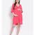 plain Pink Viscose   Dress