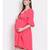 plain Pink Viscose   Dress